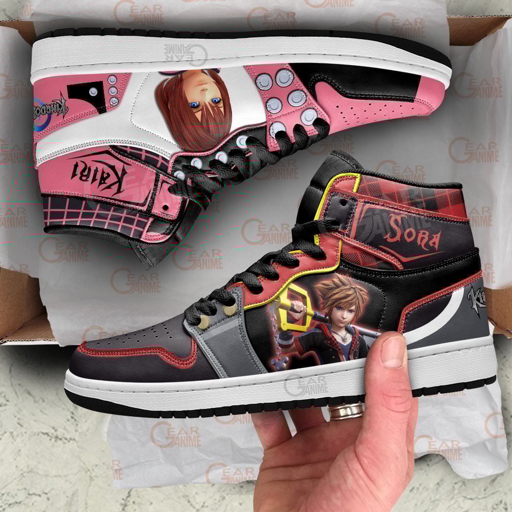 Kingdom Heart Kairi and Sora Shoes For Anime Fans, Air Jordan Hightop