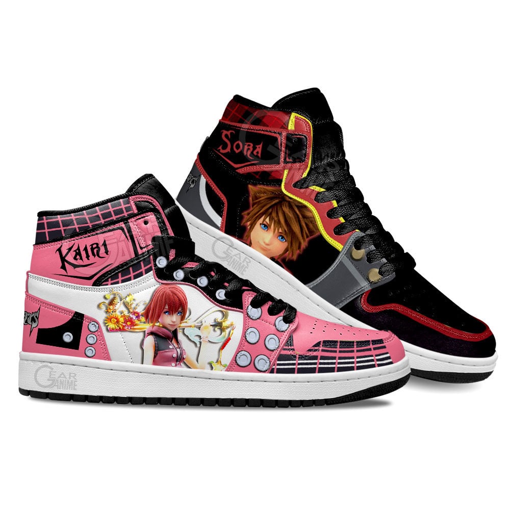 Kingdom Heart Kairi and Sora Shoes For Anime Fans, Air Jordan Hightop