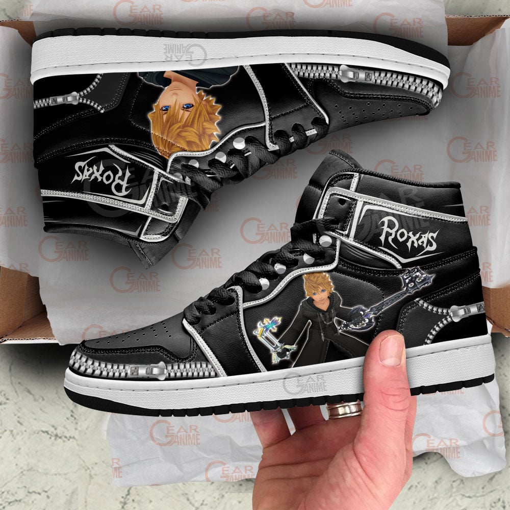 Kingdom Heart Roxas Shoes For Anime Fans, Air Jordan Hightop