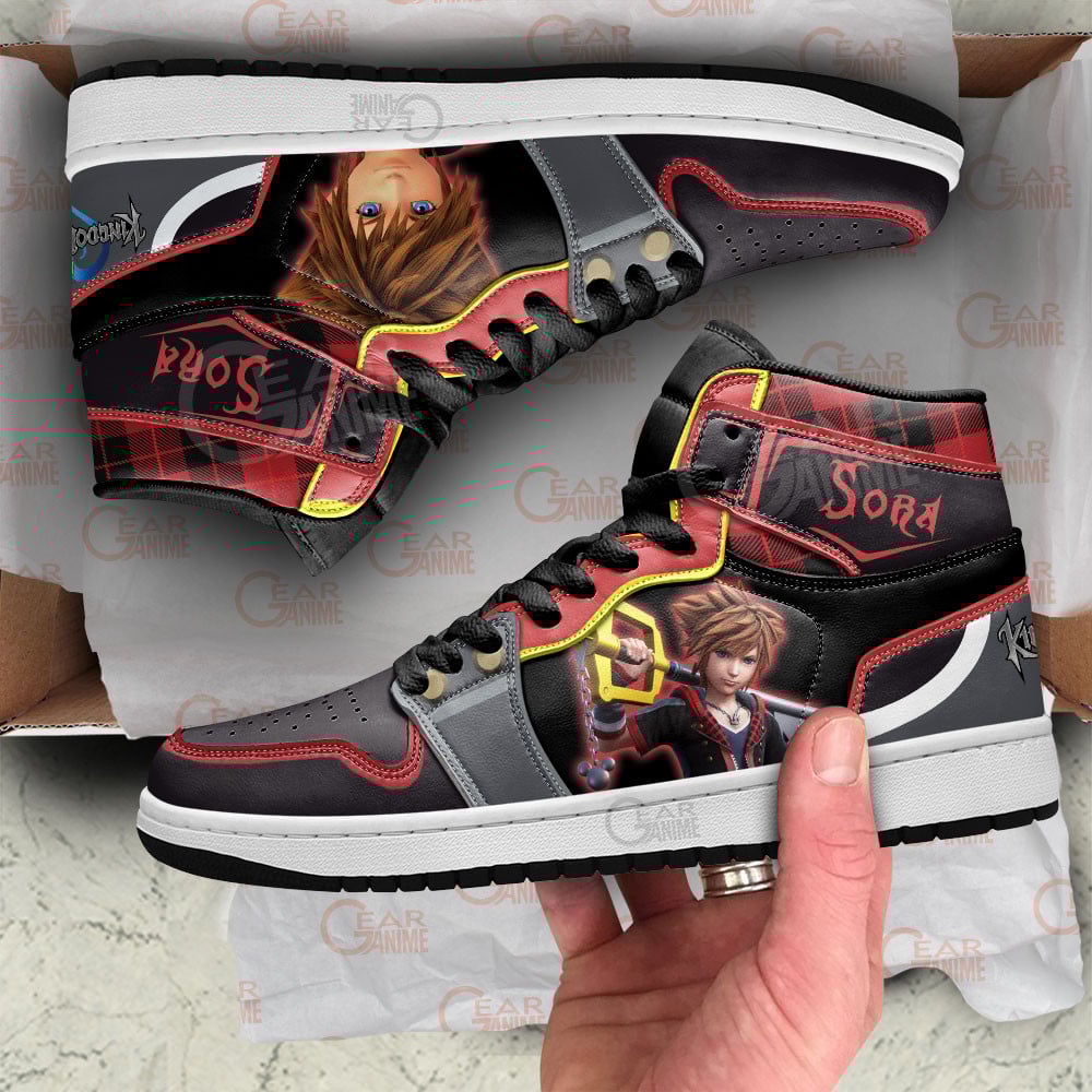 Kingdom Heart Sora Shoes For Anime Fans, Air Jordan Hightop