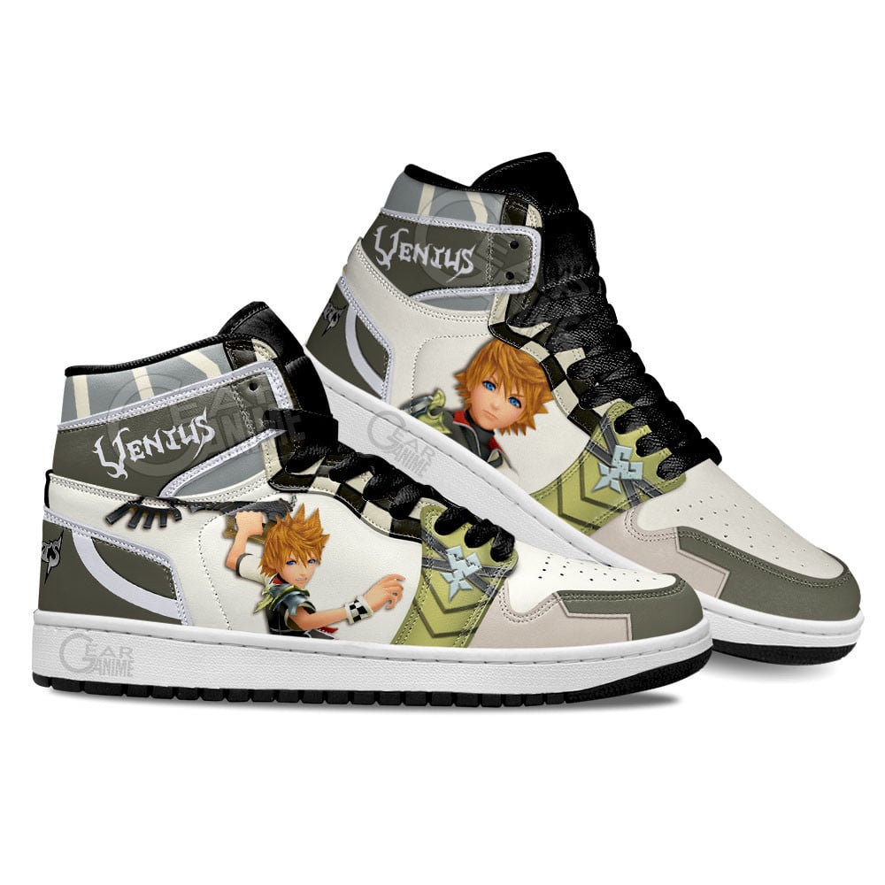 Kingdom Heart Ventus Shoes For Anime Fans, Air Jordan Hightop
