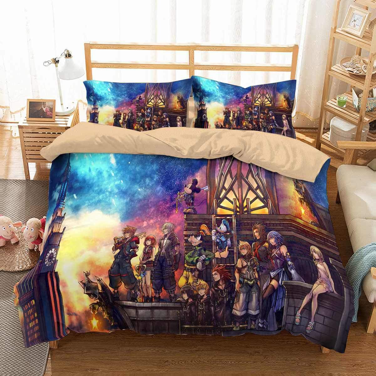Kingdom Hearts 3D Customized Duvet Cover Bedding Set