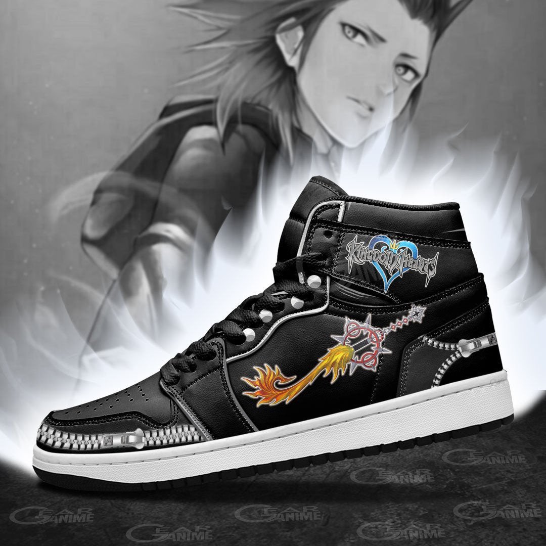 Kingdom Hearts Axel Lea Sword JD1s Sneakers Anime Shoes, Air Jordan Hightop