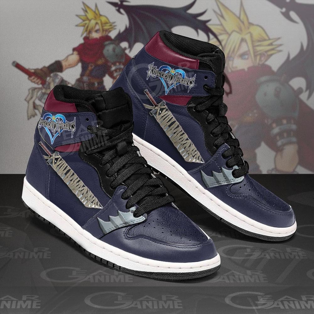 Kingdom Hearts Cloud Sword JD1s Sneakers Anime Shoes, Air Jordan Hightop