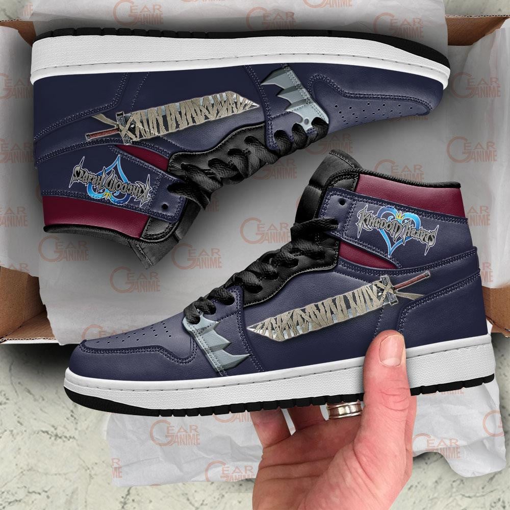 Kingdom Hearts Cloud Sword JD1s Sneakers Anime Shoes, Air Jordan Hightop