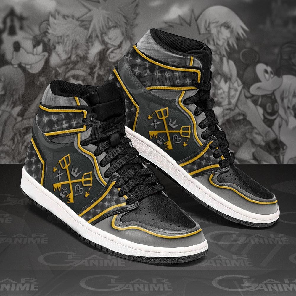 Kingdom Hearts JD1s Sneakers Anime Shoes, Air Jordan Hightop
