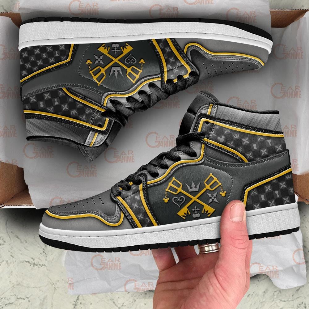 Kingdom Hearts JD1s Sneakers Anime Shoes, Air Jordan Hightop