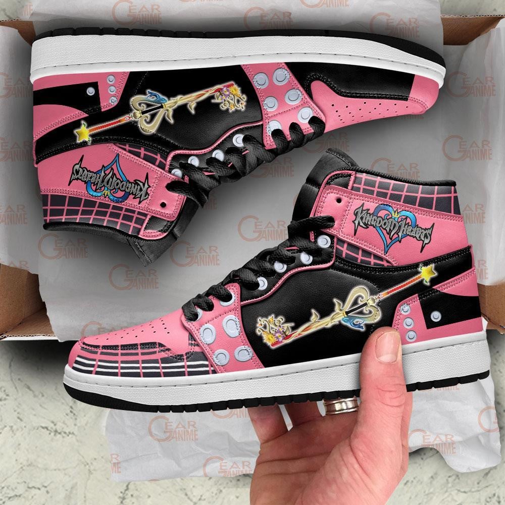 Kingdom Hearts Kairi Sword JD1s Sneakers Anime Shoes, Air Jordan Hightop