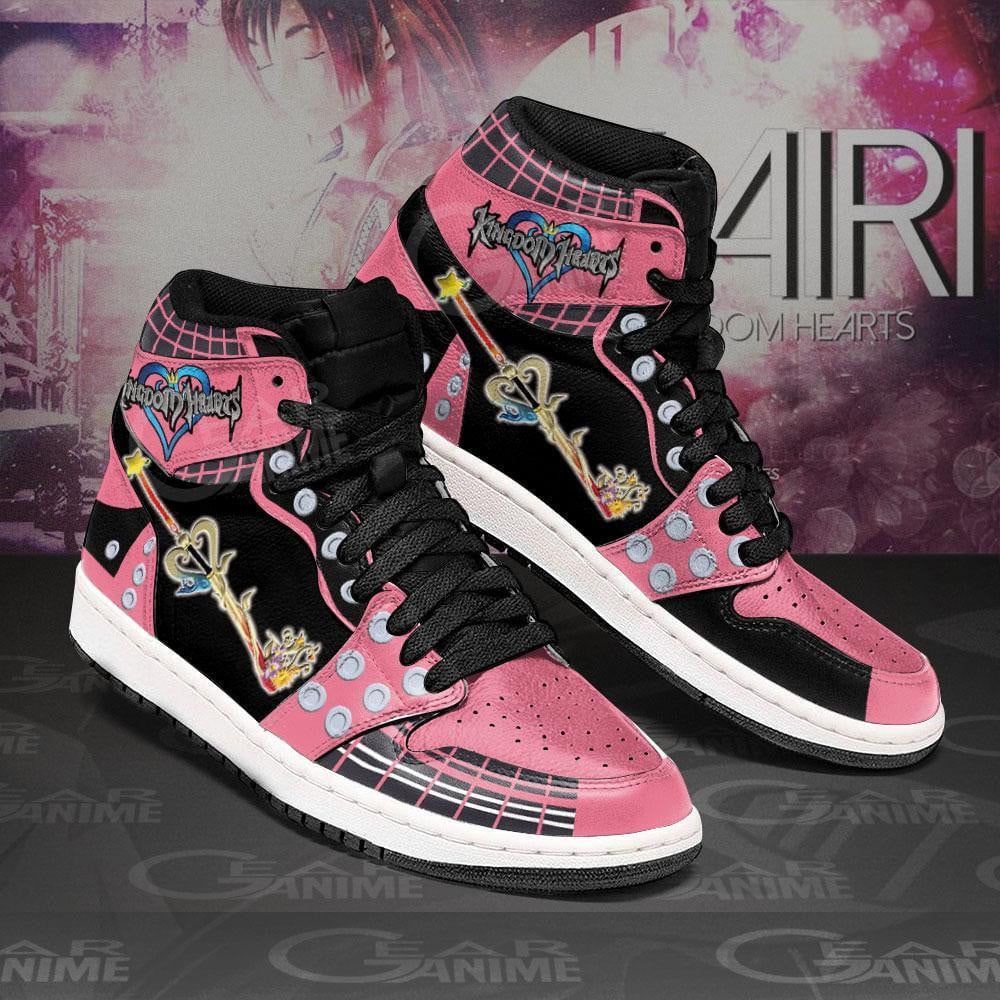 Kingdom Hearts Kairi Sword JD1s Sneakers Anime Shoes, Air Jordan Hightop