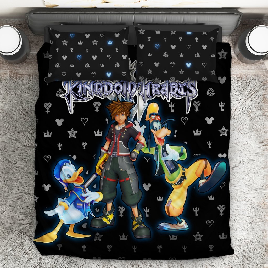 Kingdom Hearts Logo Pattern3D Customized Duvet Cover Bedding Set