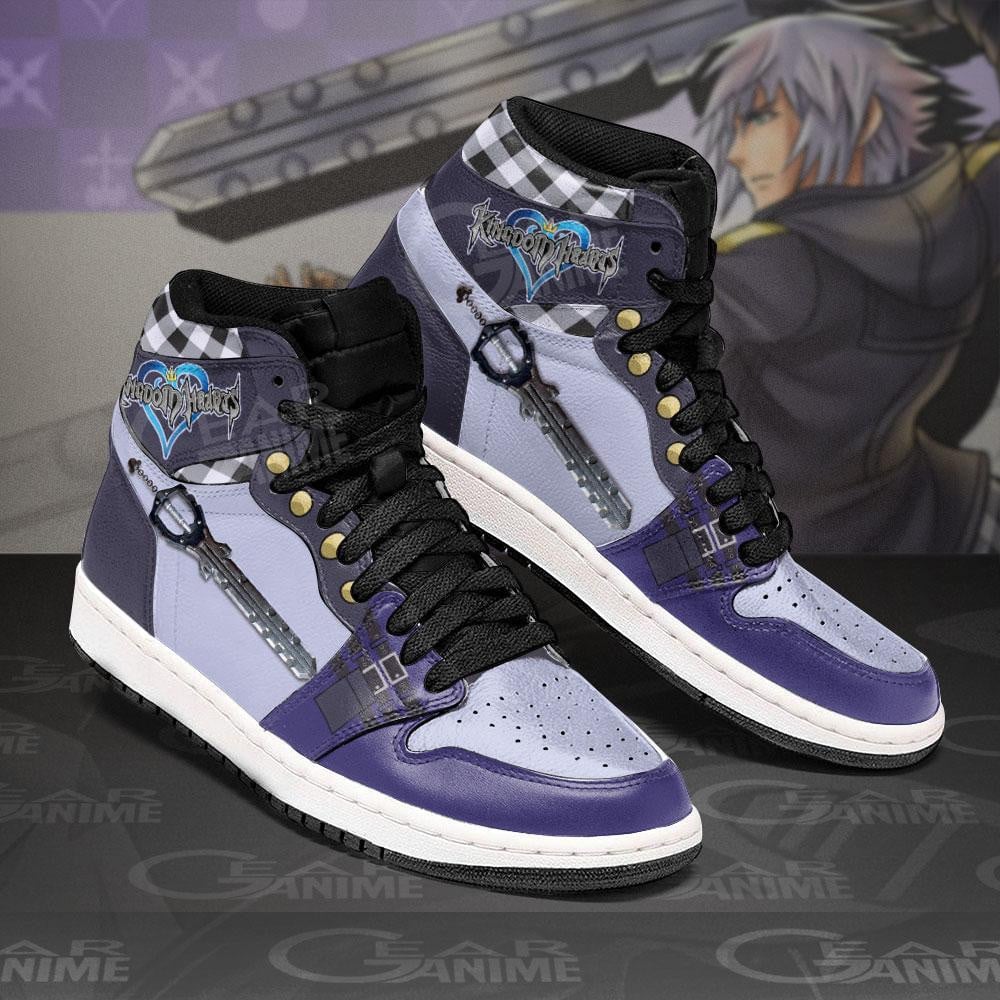 Kingdom Hearts Riku Sword JD1s Sneakers Anime Shoes, Air Jordan Hightop