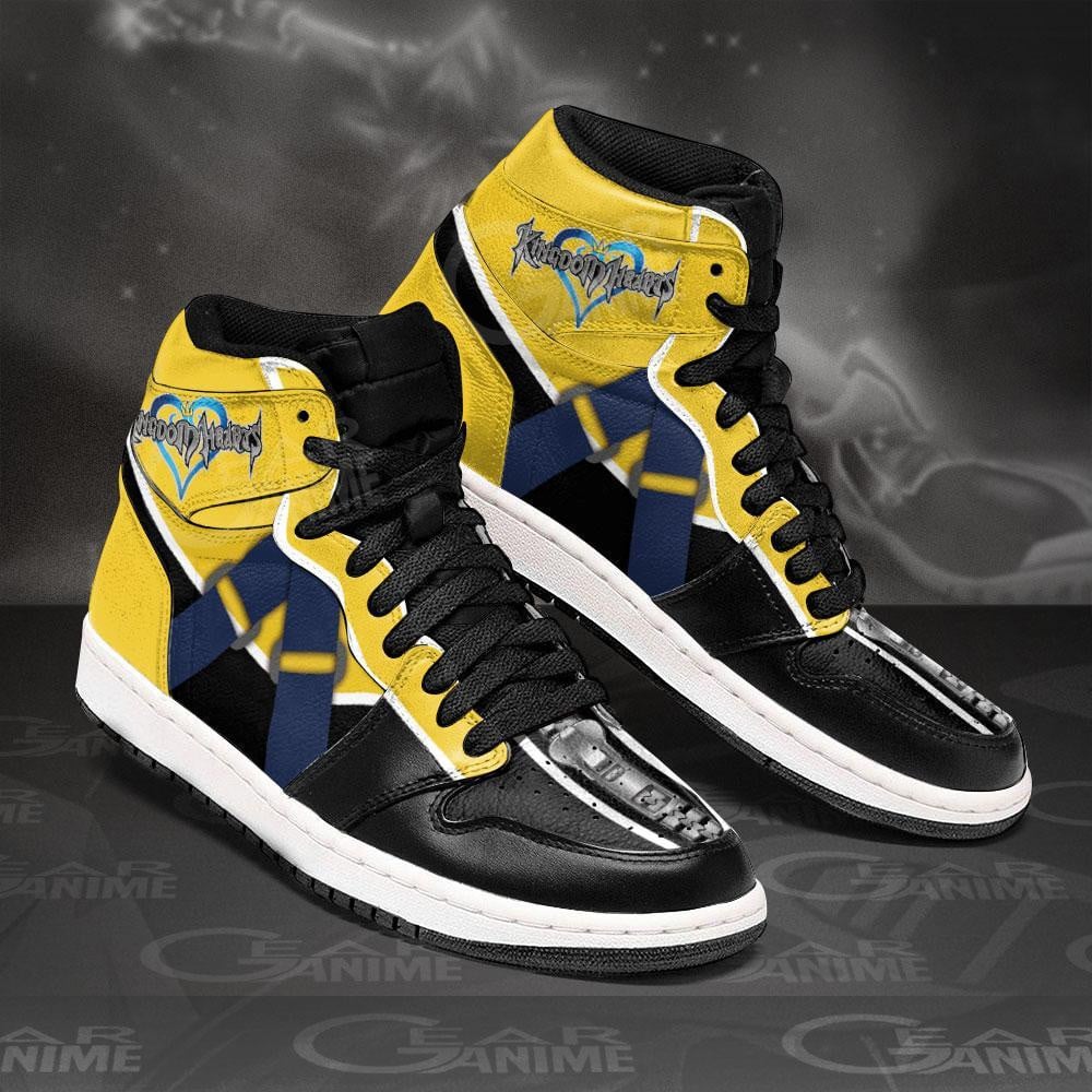 Kingdom Hearts Sora JD1s Sneakers Uniform Anime Shoes, Air Jordan Hightop