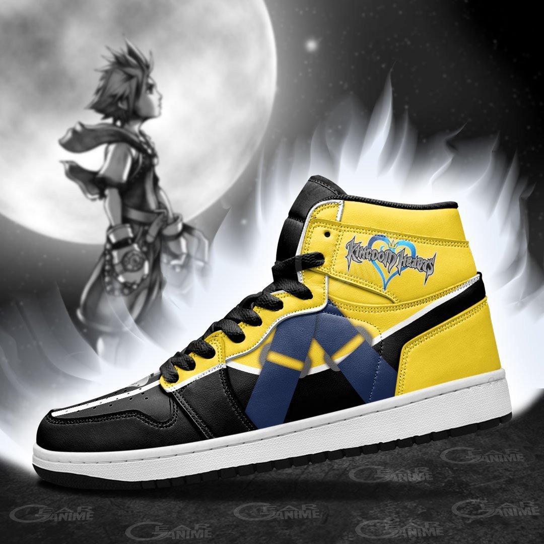 Kingdom Hearts Sora JD1s Sneakers Uniform Anime Shoes, Air Jordan Hightop