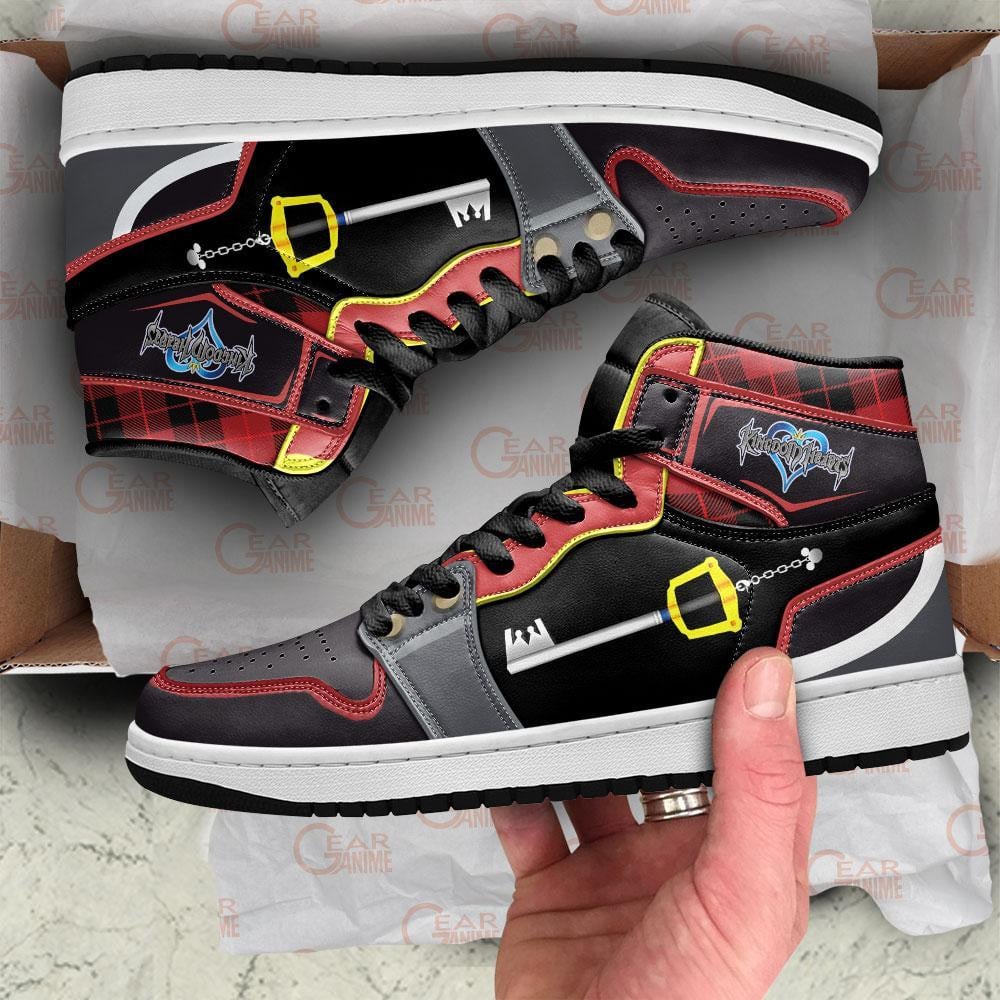Kingdom Hearts Sora’s Keyblade JD Sneakers For Fans, Air Jordan Hightop