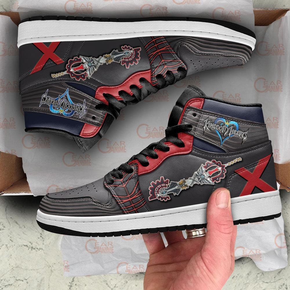 Kingdom Hearts Vanitas Sword JD1s Sneakers Anime Shoes, Air Jordan Hightop