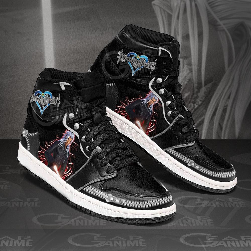 Kingdom Hearts Xemnas JD1s Sneakers Anime Shoes, Air Jordan Hightop