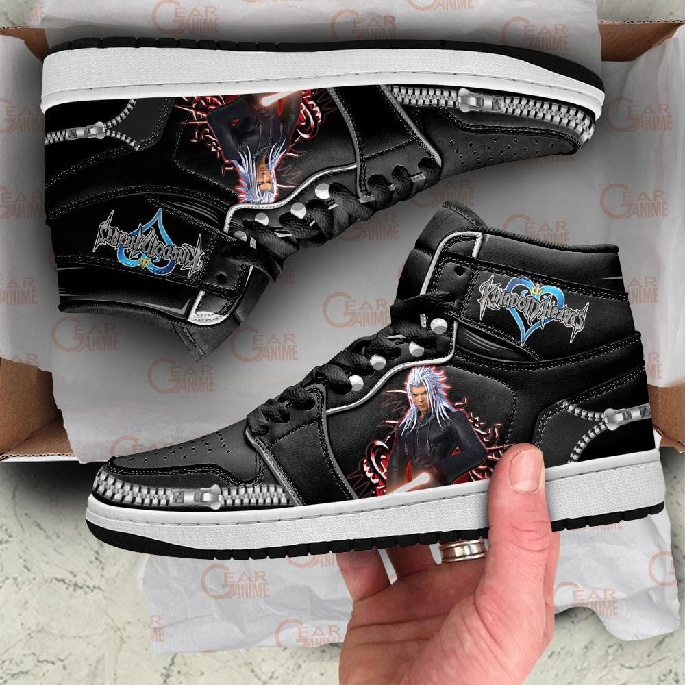 Kingdom Hearts Xemnas JD1s Sneakers Anime Shoes, Air Jordan Hightop