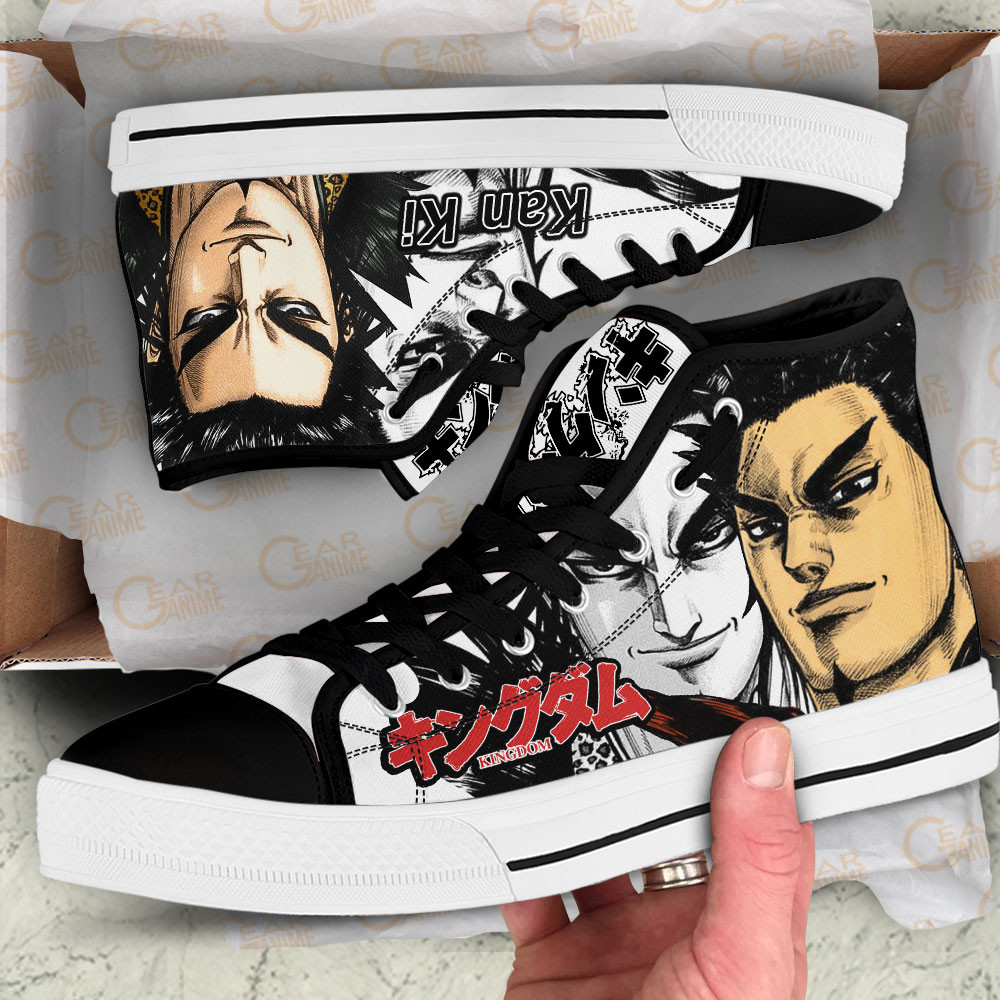 Kingdom Kan Ki Custom Manga Anime High Top Shoes