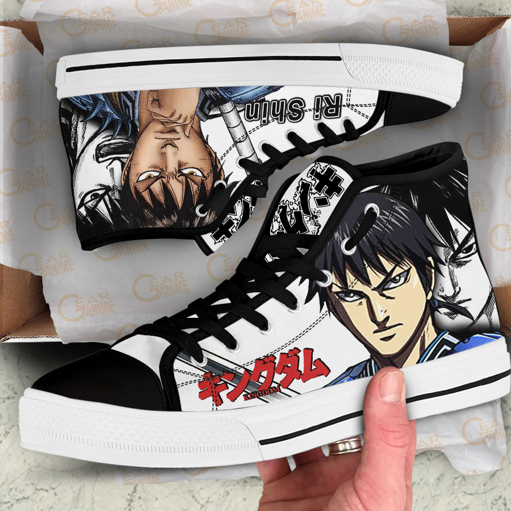 Kingdom Ri Shin Custom Manga Anime High Top Shoes