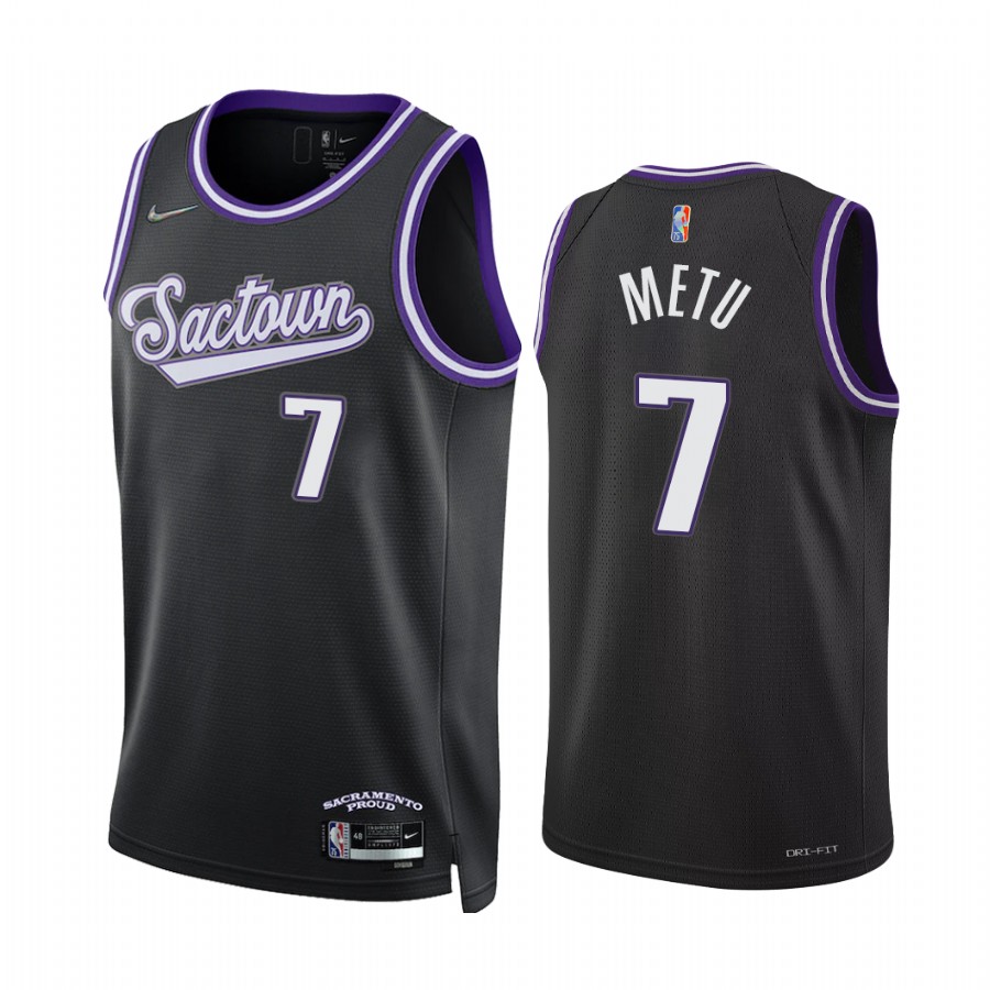 Kings Chimezie Metu City Edition Black 2021-22 Jersey 75th Diamond