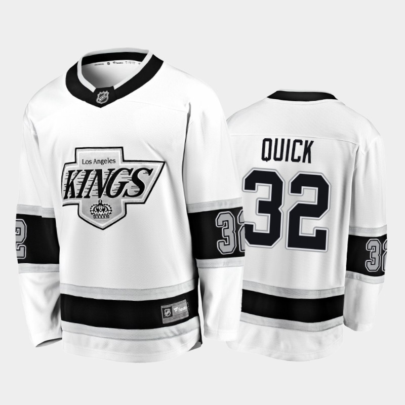 Kings Jonathan Quick #32 Heritage White 2019-20 Breakaway Player Premier Jersey