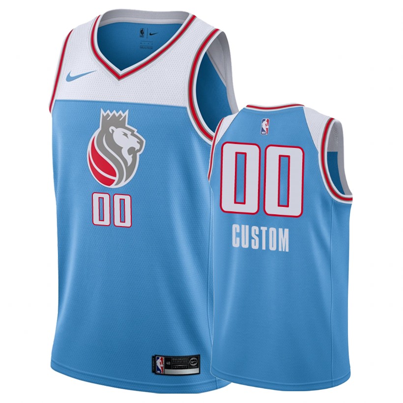 Kings Male Custom #00 City Blue Jersey