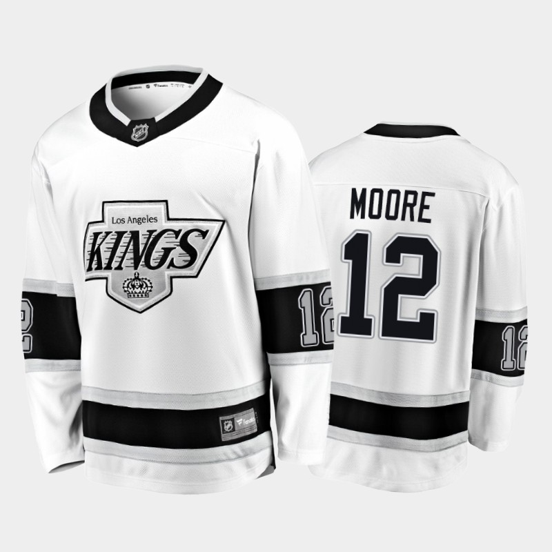 Kings Trevor Moore #12 Heritage White 2019-20 Breakaway Player Premier Jersey