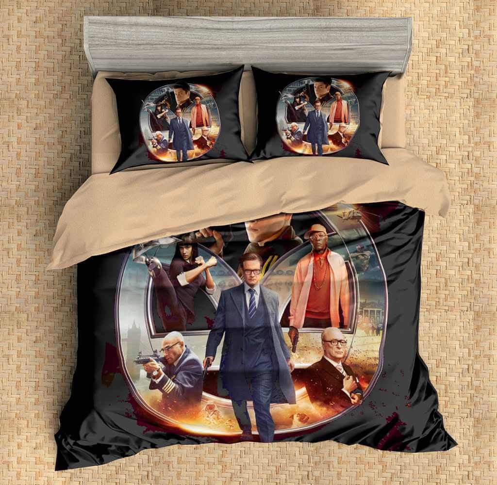 Kingsman The Secret Service 3D Customized Duvet Cover Bedding Set