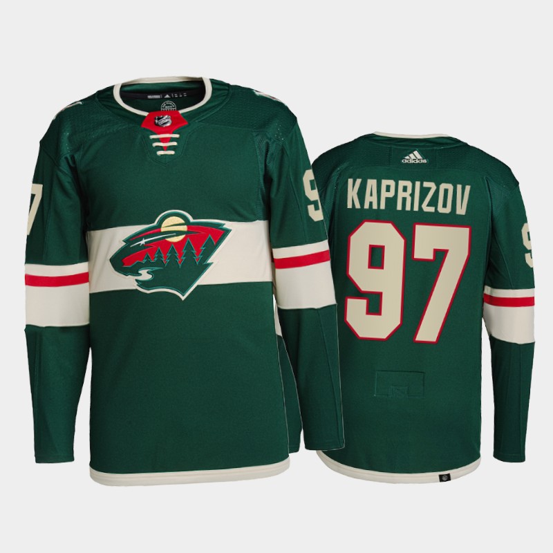 Kirill Kaprizov Minnesota Wild Primegreen Pro Jersey 2021-22 Green #97 Home Uniform