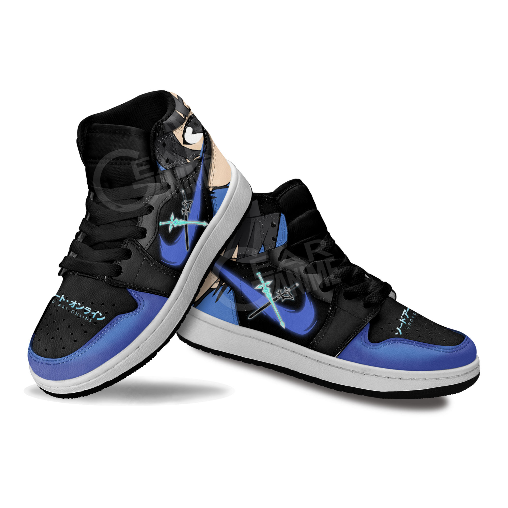 Kirito Kids Sneakers Sword Art Online Anime Kids Shoes