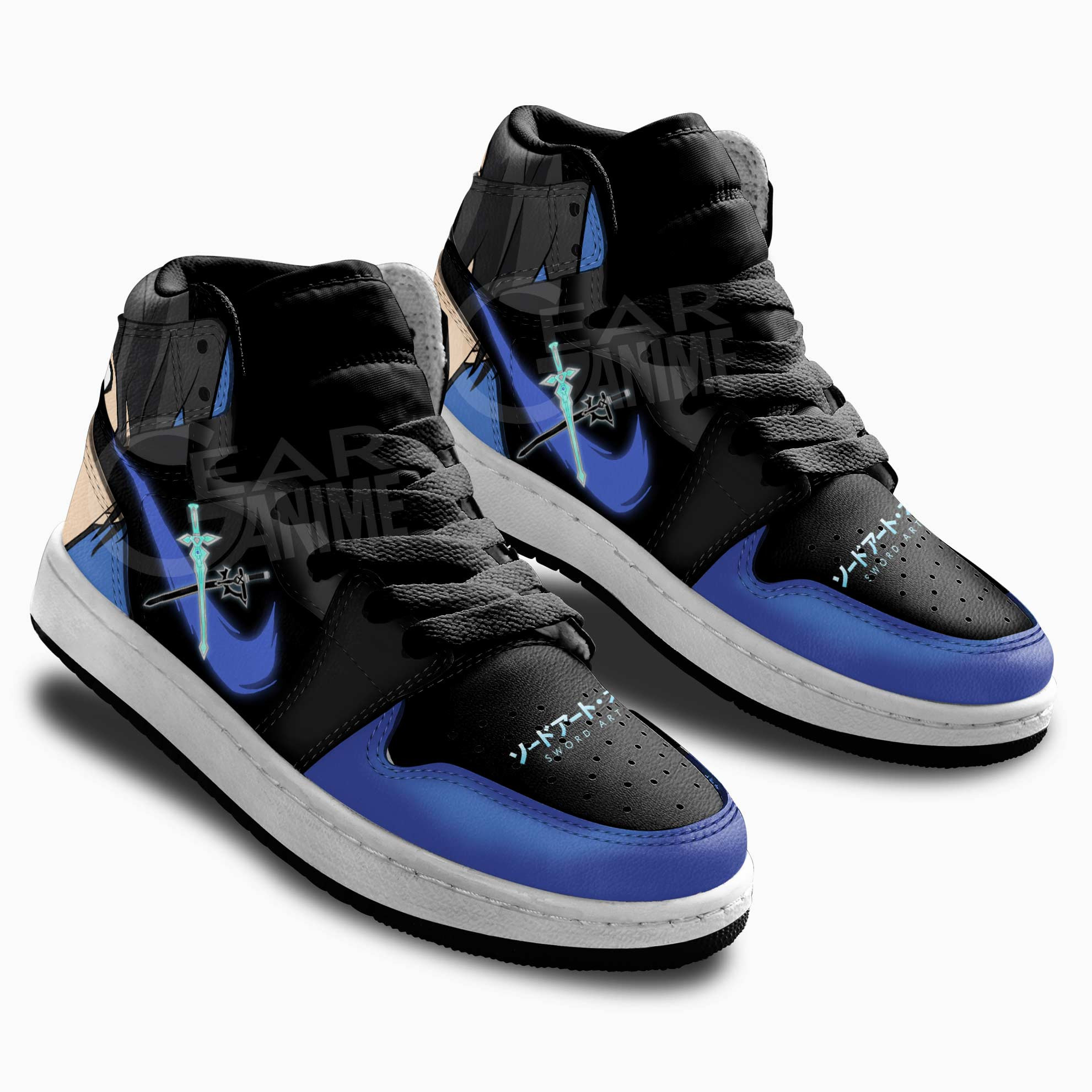 Kirito Kids Sneakers Sword Art Online Anime Kids Shoes