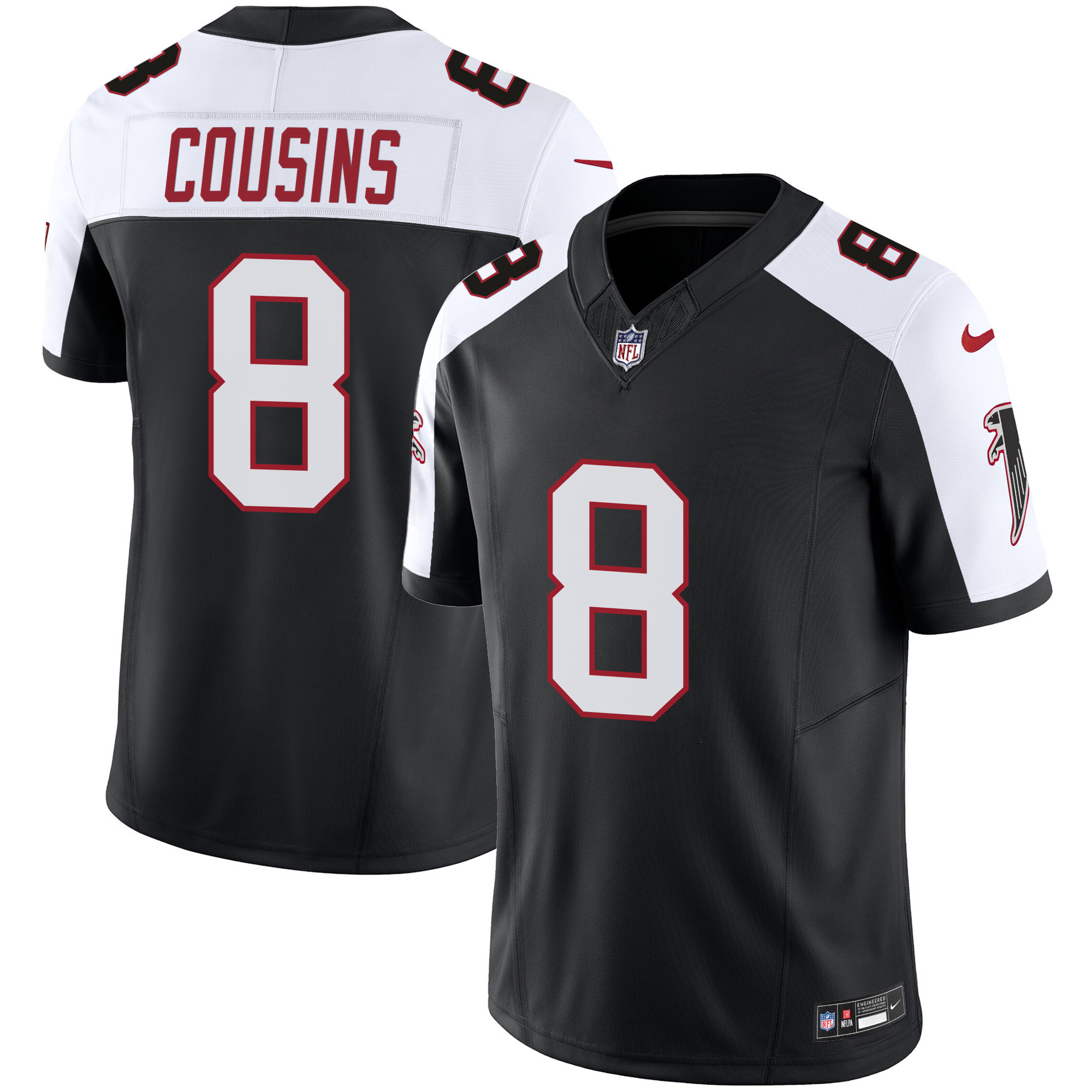Kirk Cousins Atlanta Falcons Vapor Limited Alternate Jersey - All Stitched
