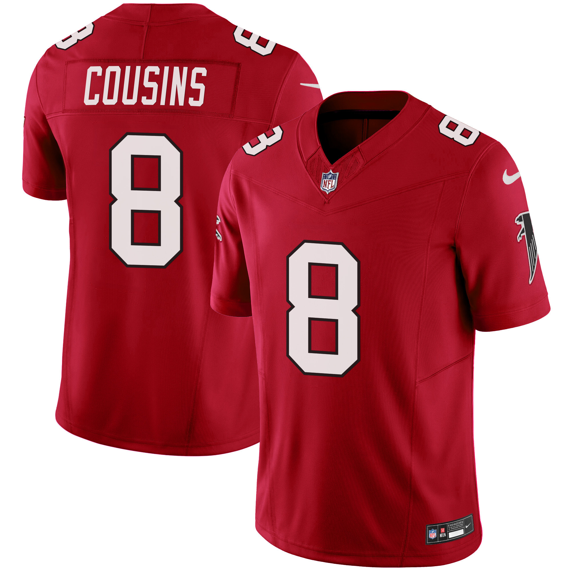 Kirk Cousins Atlanta Falcons Vapor Limited Red Jersey - All Stitched
