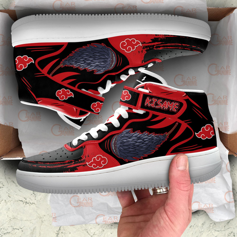 Kisame Sword Sneakers Air Mid Custom Anime Akatsuki Shoes