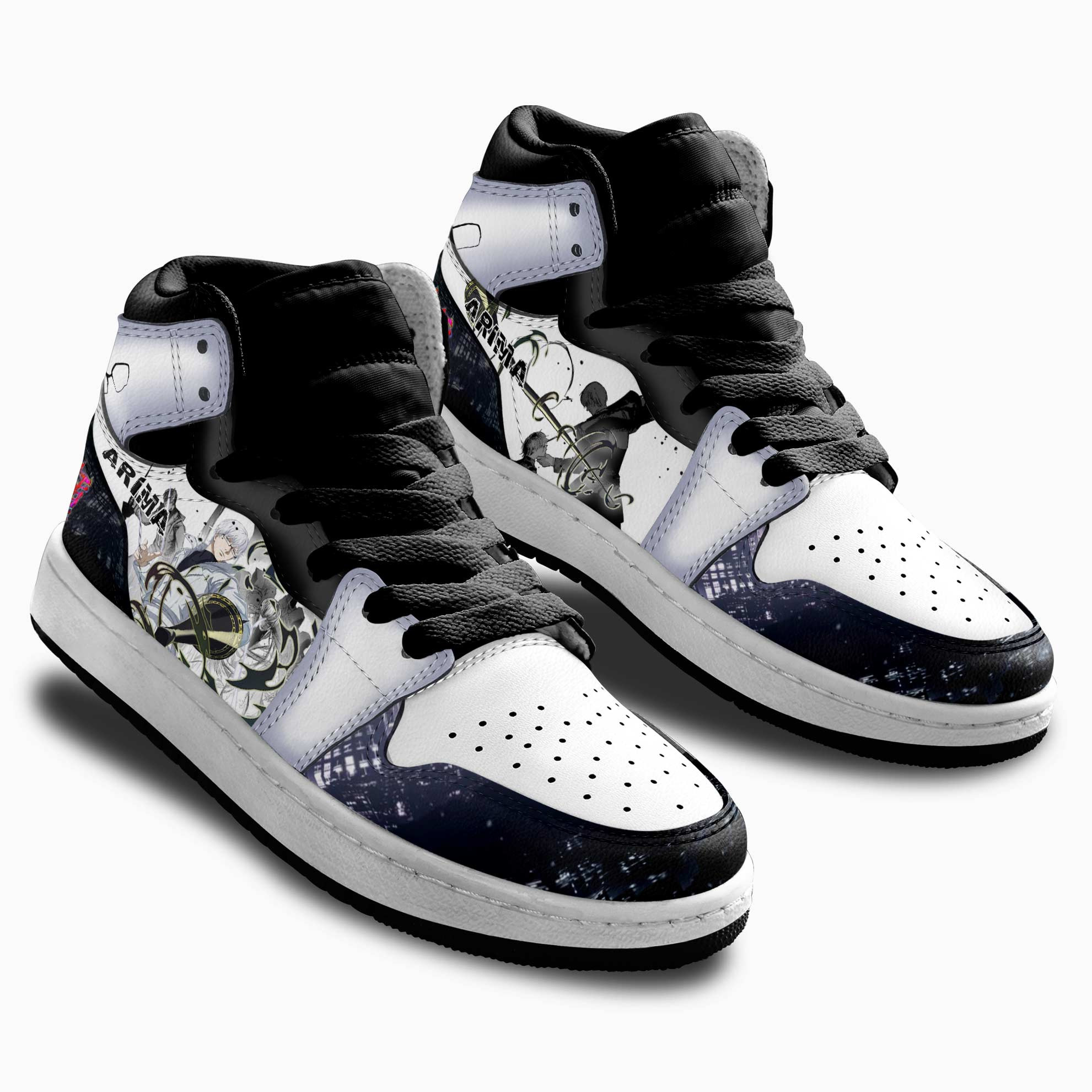 Kishou Arima Kids Sneakers Custom Tokyo Ghoul Anime Shoes For Kids