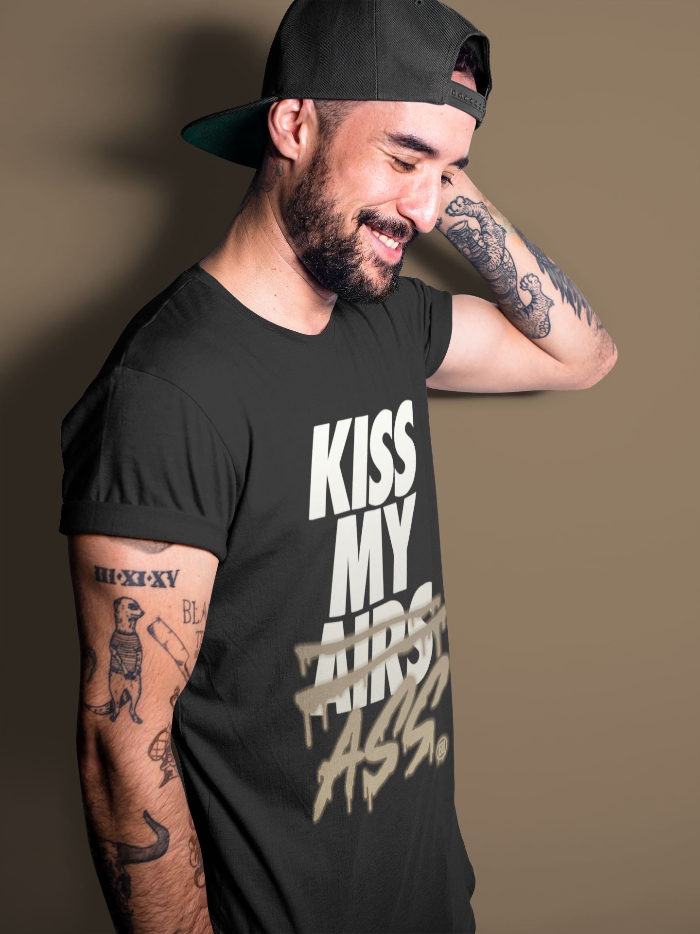 Kiss My Ass Unisex Sweater – Air Jordan 1 Dark Mocha, Sneakers Matching Sweater
