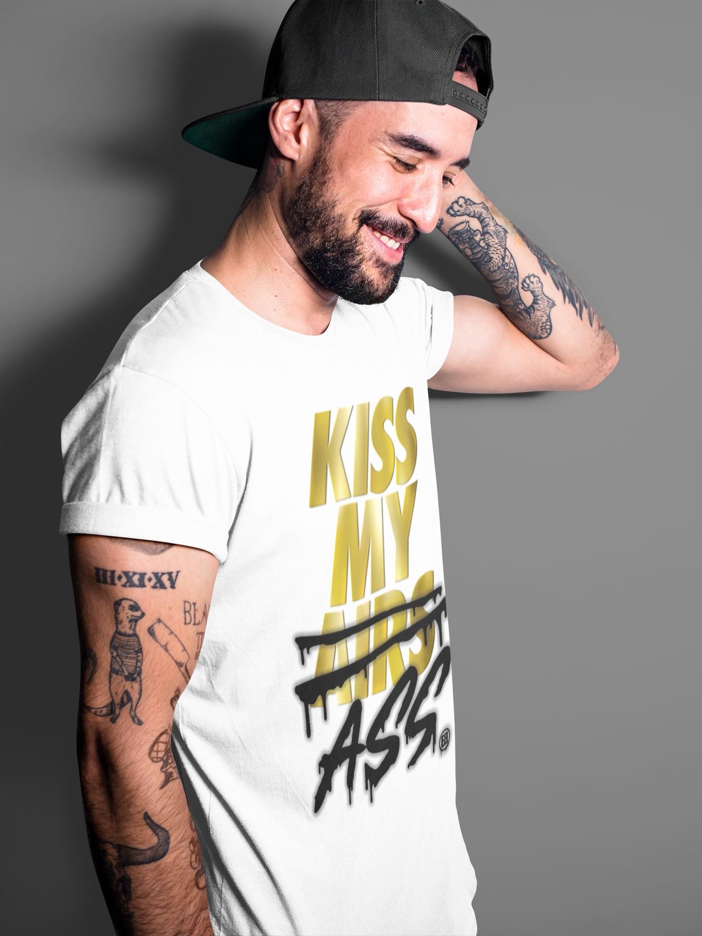 Kiss My Ass Unisex Sweater – Air Jordan 1 Metallic Gold, Sneakers Matching Sweater