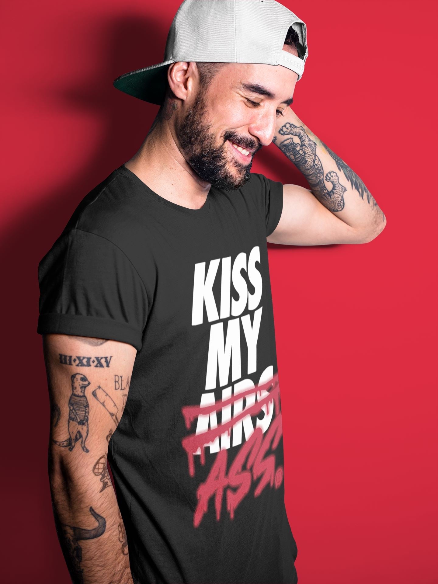 Kiss My Ass Unisex Sweater – Air Jordan 4 Fire Red, Sneakers Matching Sweater