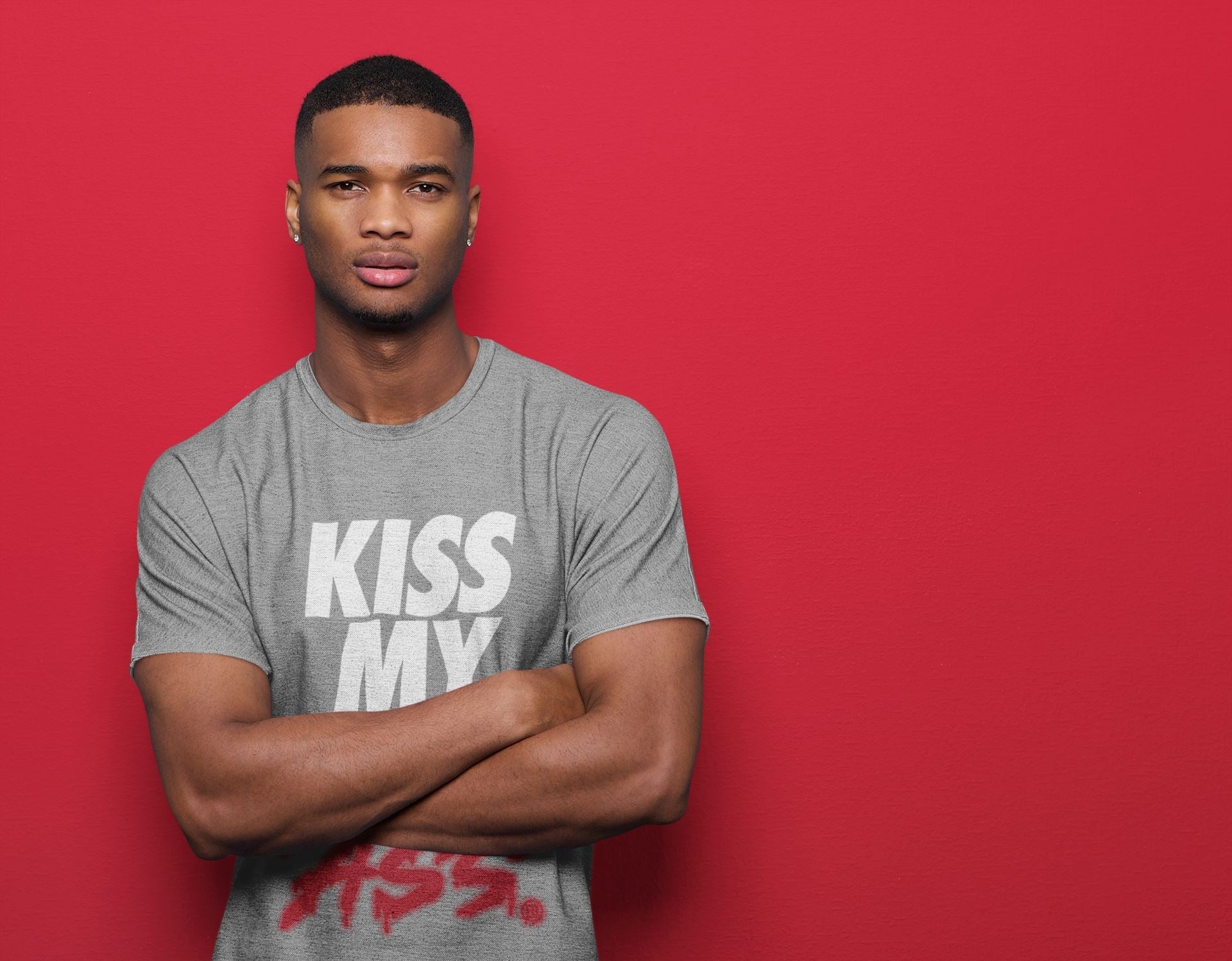 Kiss My Ass Unisex Sweater – Air Jordan 4 Fire Red, Sneakers Matching Sweater