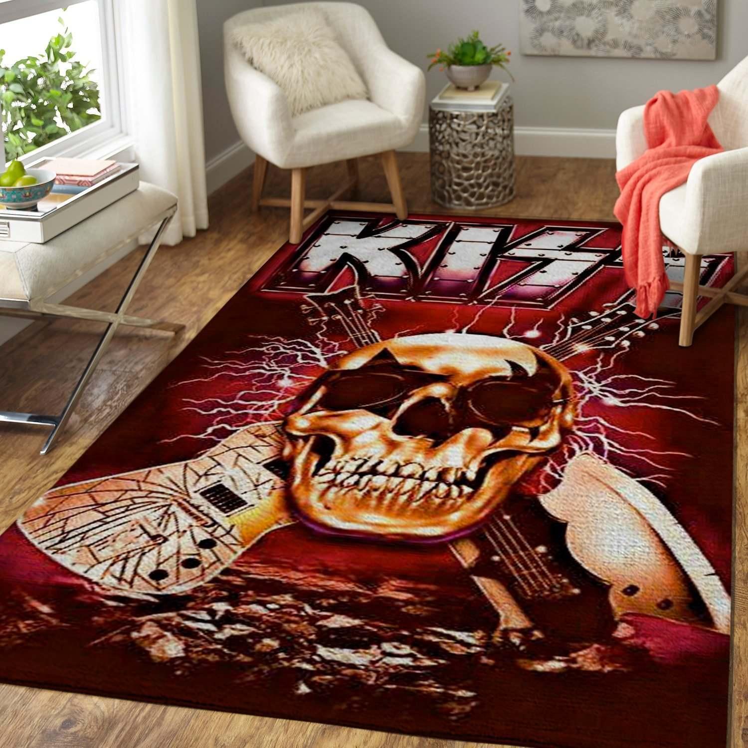 Kiss Rock Band Rectangle Rug