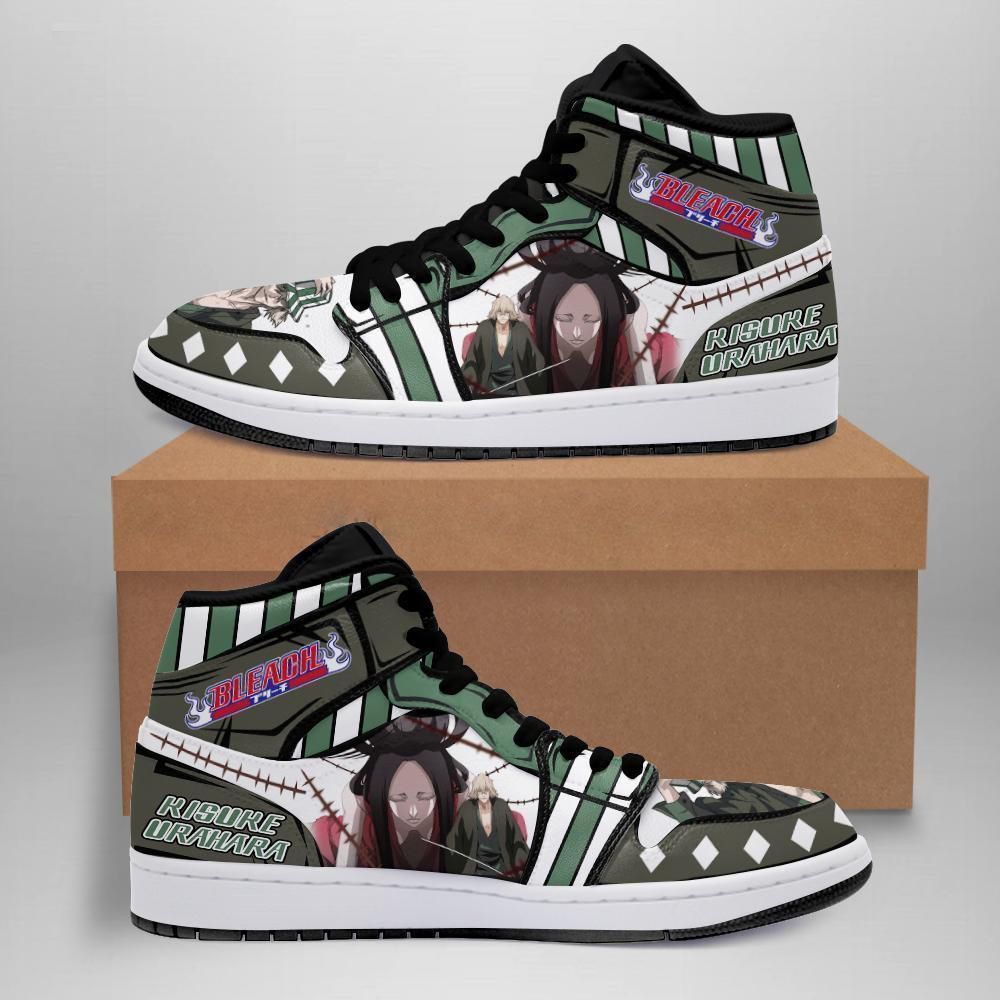 Kisuke Urahara Bleach Anime 1 High Top Air Jordan Sneaker, Air Jordan Hightop