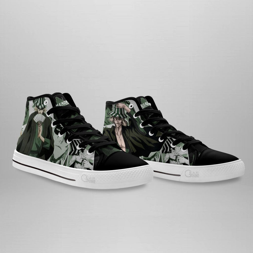 Kisuke Urahara High Top Shoes Custom Bleach Anime Sneakers