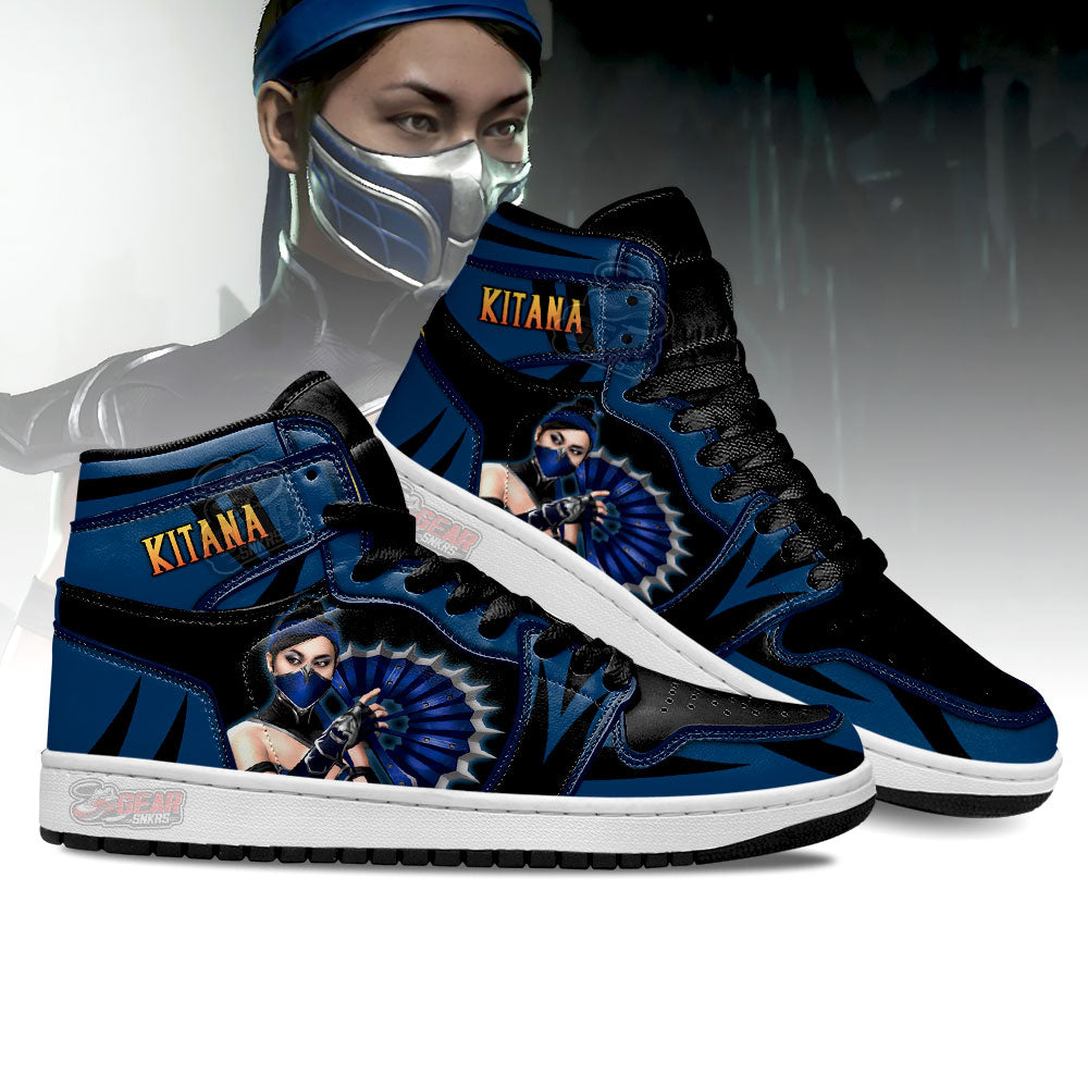 Kitana Mortal Kombat JD Sneakers Shoes For Fans, Air Jordan Hightop