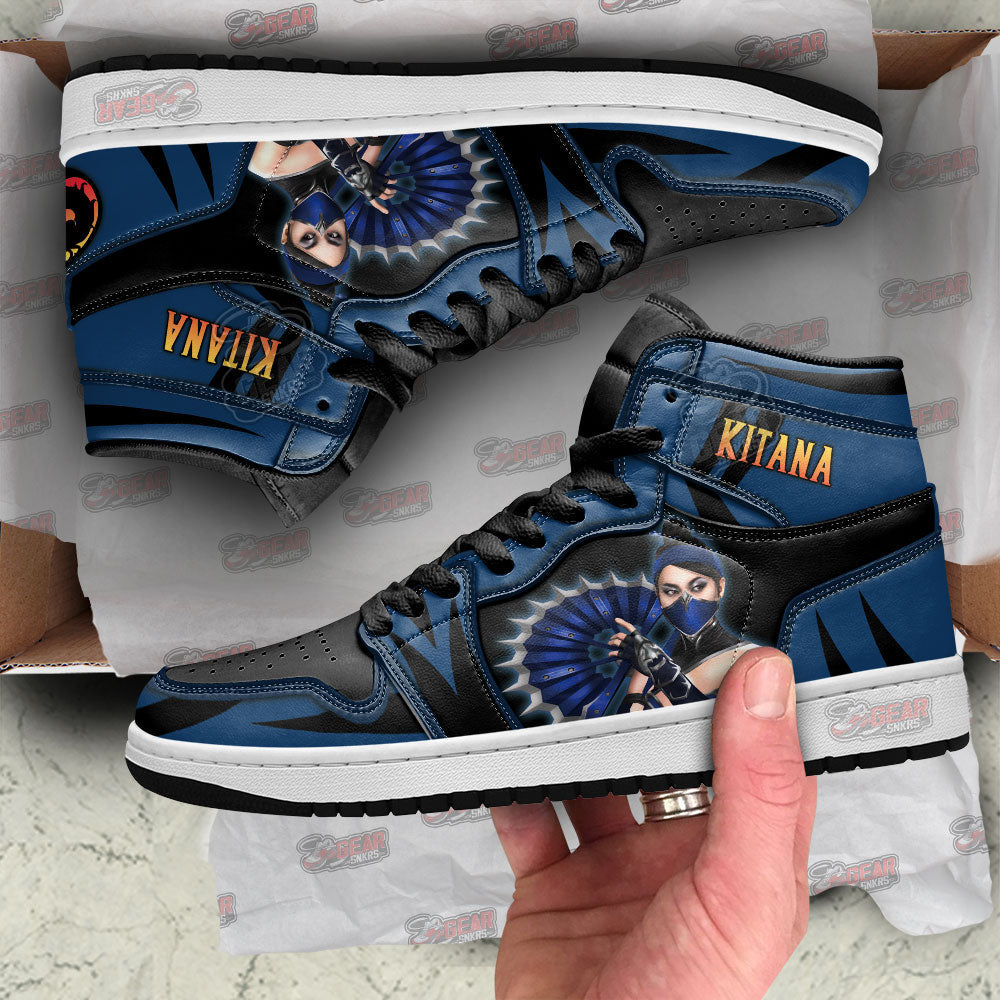 Kitana Mortal Kombat JD Sneakers Shoes For Fans, Air Jordan Hightop