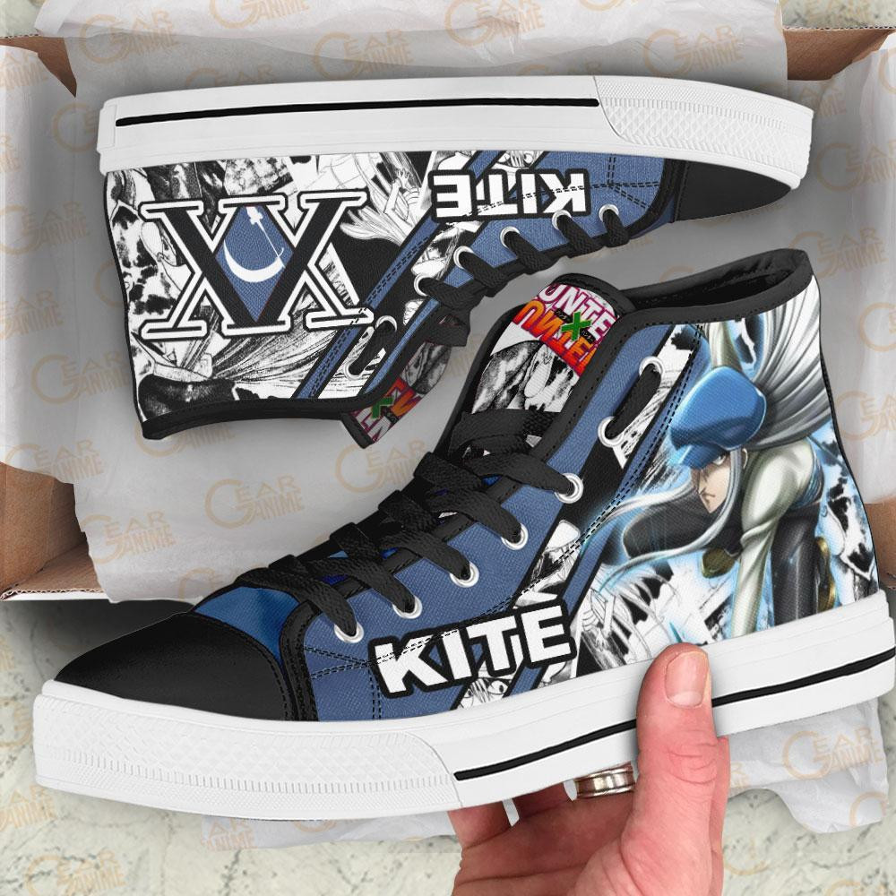 Kite Kaito High Top Shoes Custom Manga Anime Hunter X Hunter Sneakers