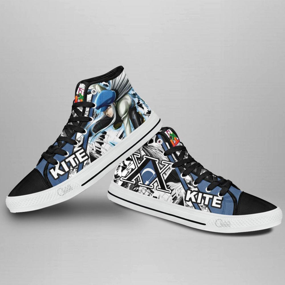 Kite Kaito High Top Shoes Custom Manga Anime Hunter X Hunter Sneakers
