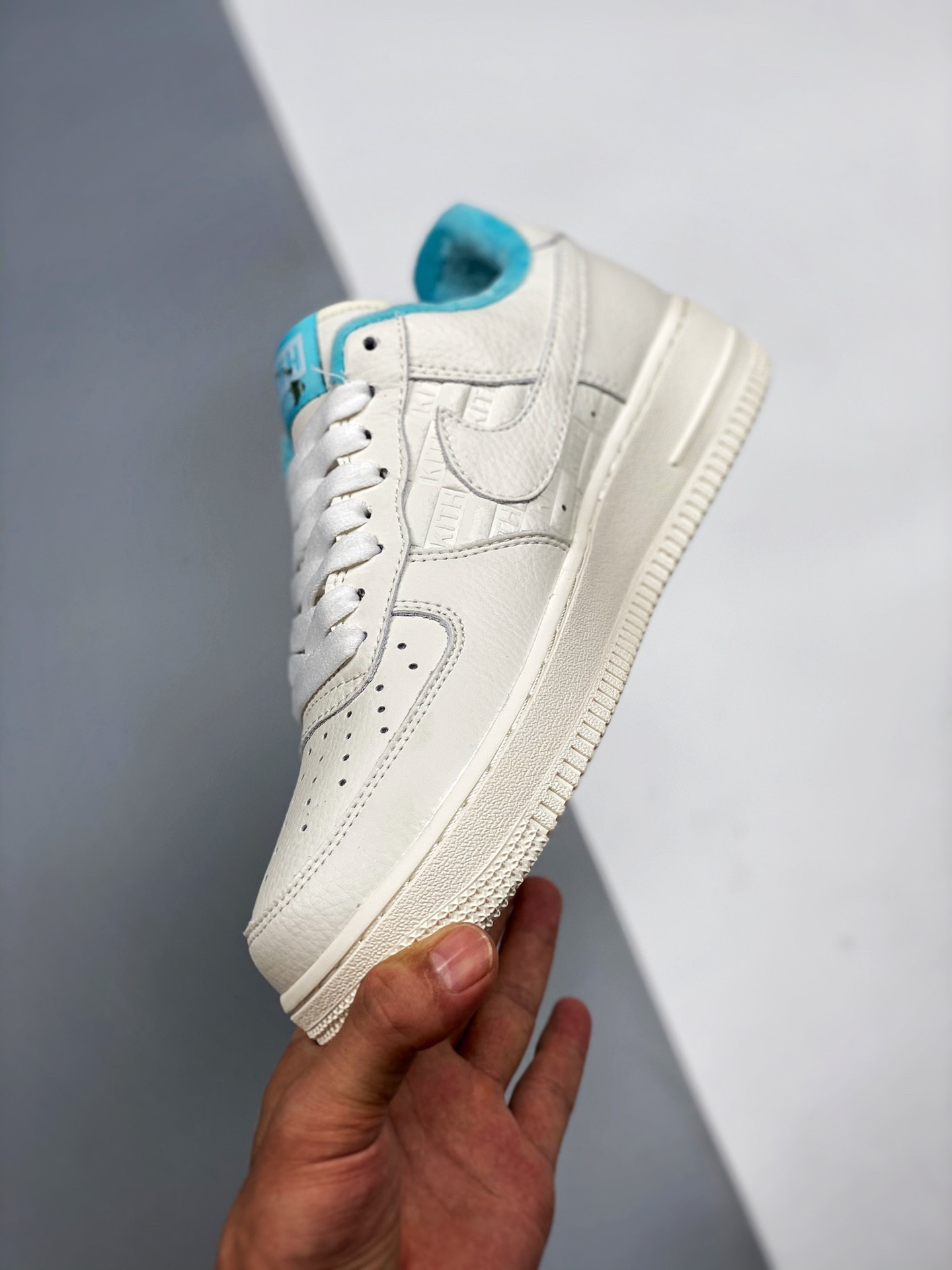 Kith x Nike Air Force 1 Low “Hawaii” White/Blue Lagoon-Aloe Verde For Sale