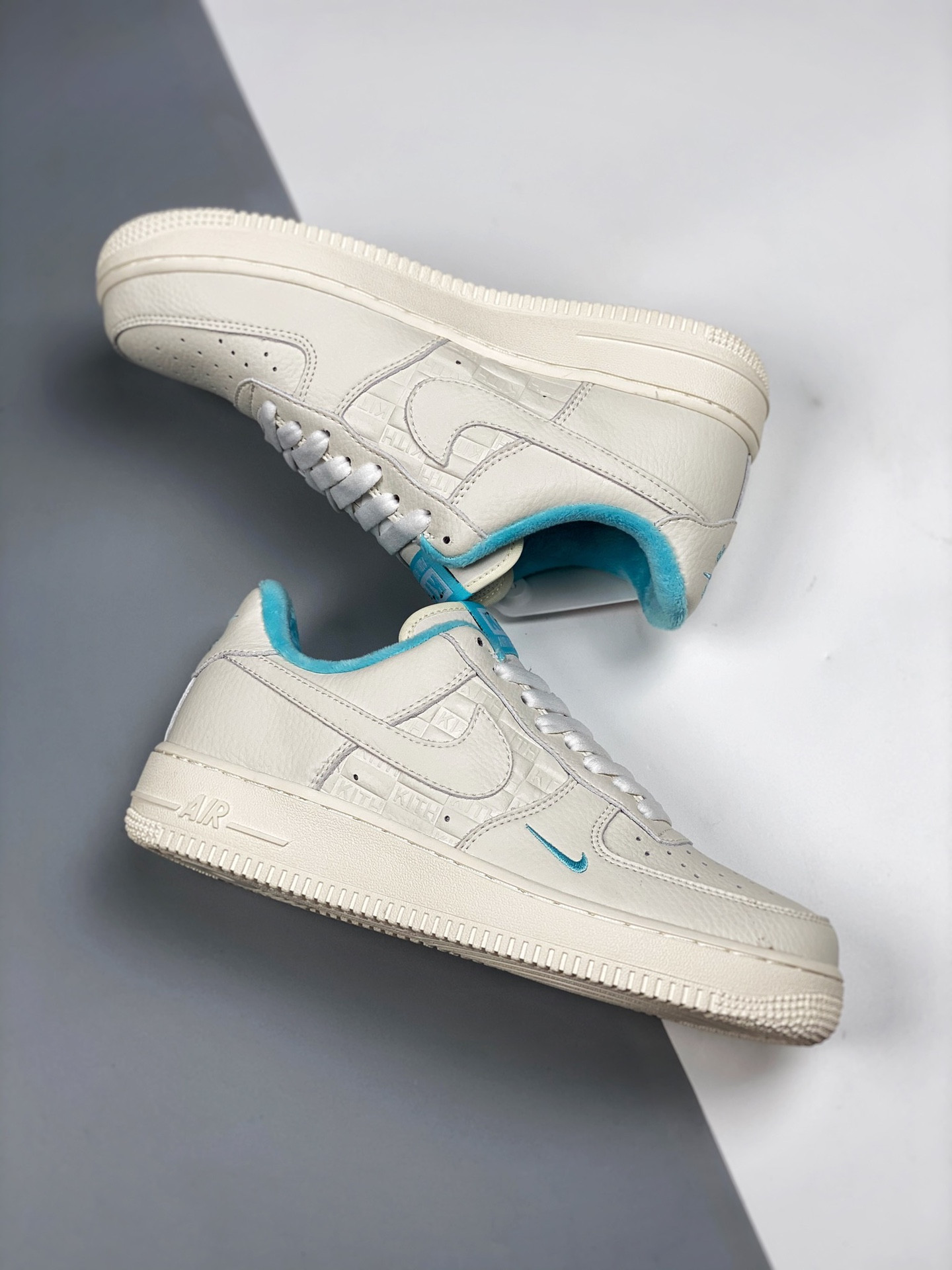 Kith x Nike Air Force 1 Low “Hawaii” White/Blue Lagoon-Aloe Verde For Sale