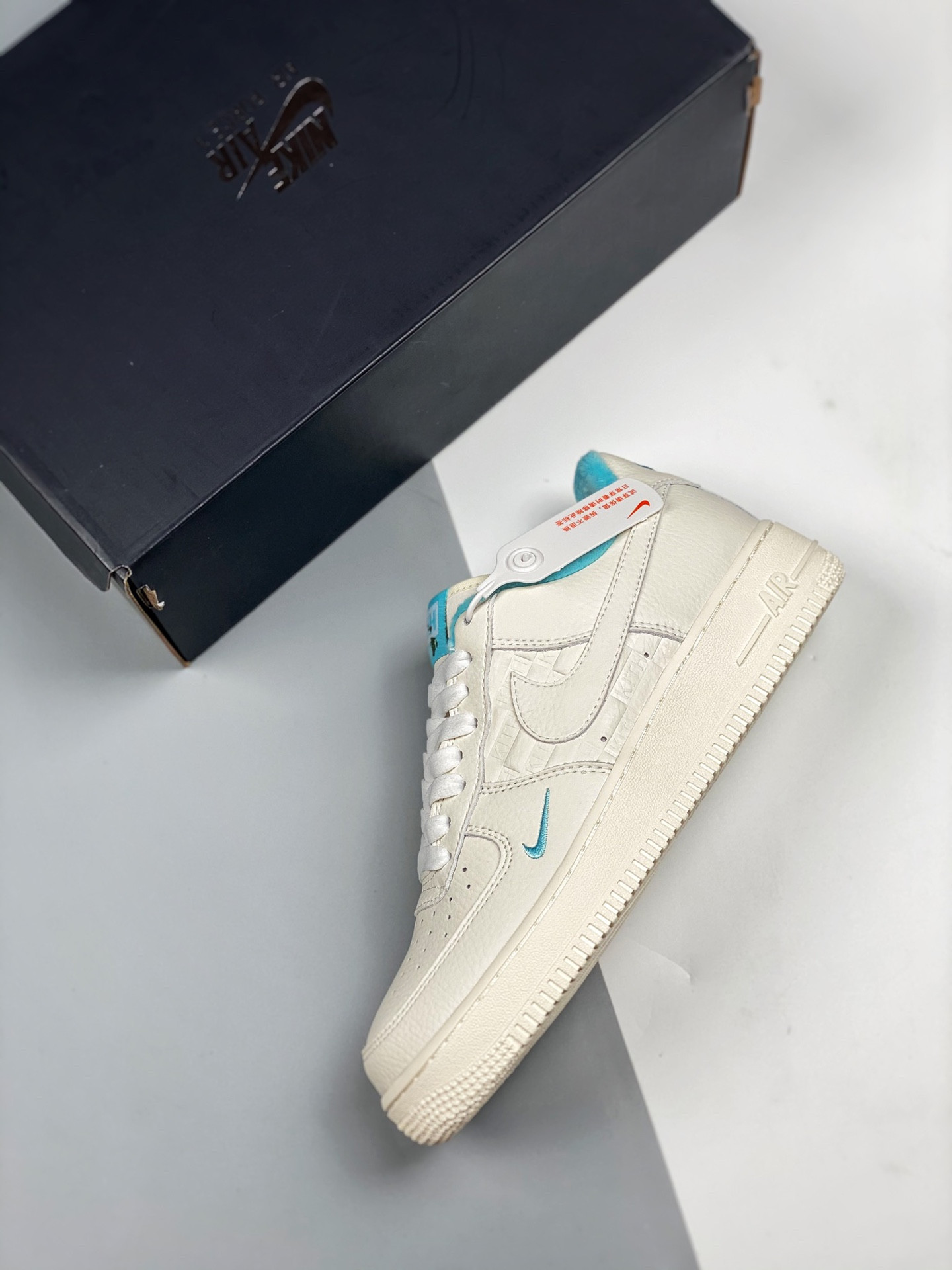 Kith x Nike Air Force 1 Low “Hawaii” White/Blue Lagoon-Aloe Verde For Sale