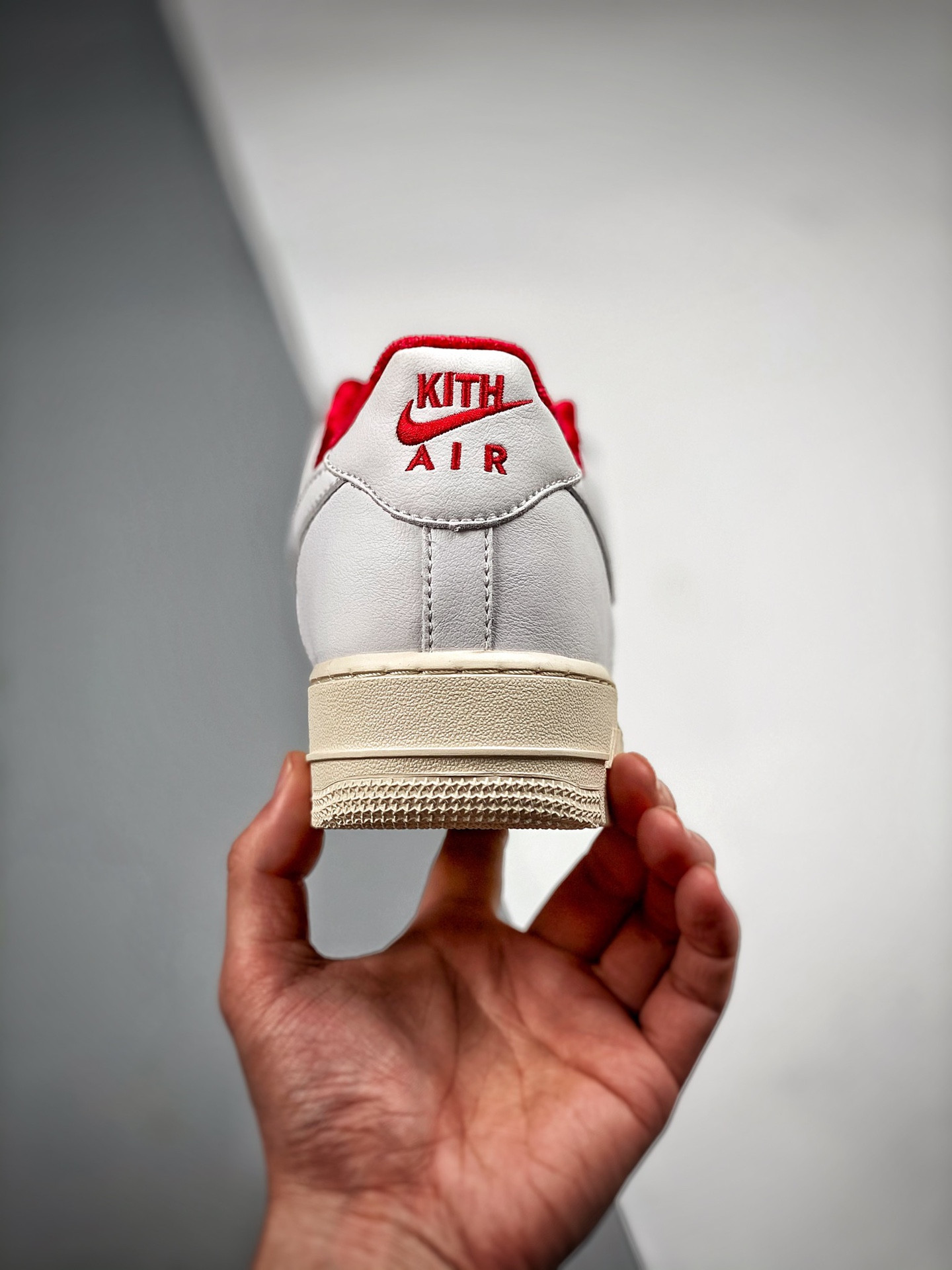 Kith x Nike Air Force 1 Low White/University Red-Metallic Gold For Sale